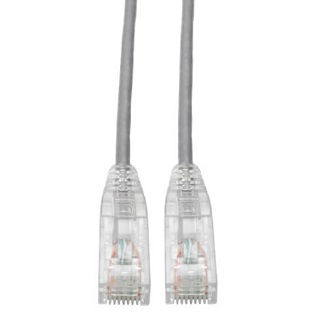 Cat6 Cable (RJ45 M/M),PoE,Gray,5 ft.