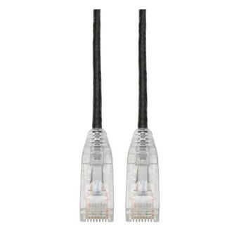 Cat6 Cable (RJ45 M/M),PoE,Black,6 ft.