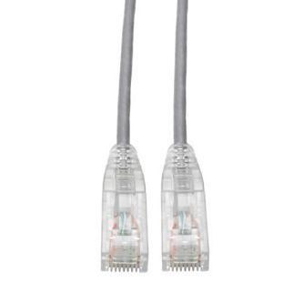 Cat6 Cable (RJ45 M/M),PoE,Gray,6 ft.