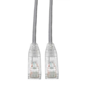 Cat6 Cable (RJ45 M/M),PoE,Gray,7 ft.
