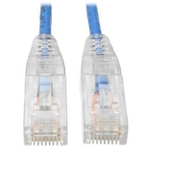 Cat6 Cable (RJ45 M/M),PoE,Blue,10 ft.