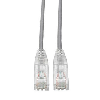 Cat6 Cable (RJ45 M/M),PoE,Gray,10 ft.