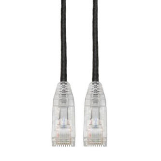 Cat6 Cable (RJ45 M/M),PoE,Black,15 ft.