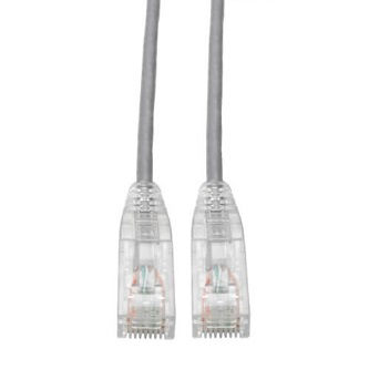 Cat6 Cable (RJ45 M/M),PoE,Gray,15 ft.