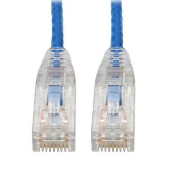 Cat6 Cable (RJ45 M/M),PoE,Blue,8-in.