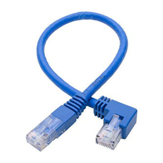 Cat6 Cable (RJ45 Lf-Ang M/M),Blue,1 ft.