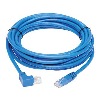 Cat6 Cable (RJ45 Rt-Ang Up M/M),Blue,15'