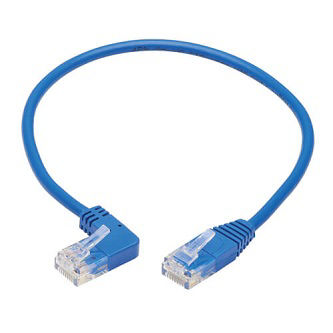Cat6 Cable (RJ45 Lf-Ang M/M),Blue,1 ft.