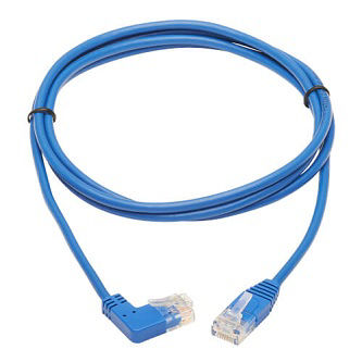 Cat6 Cable (RJ45 Rt-Ang M/M),Blue,5 ft.