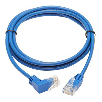 Cat6 Cable (RJ45 Rt-Ang Up M/M),Blue,5'