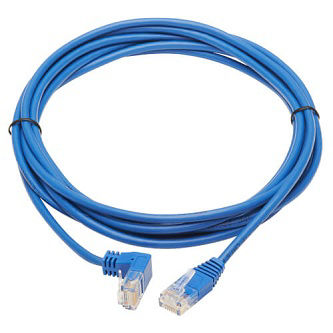 Cat6 Cable(RJ45 Rt-Ang DownM/M),Blue,10'