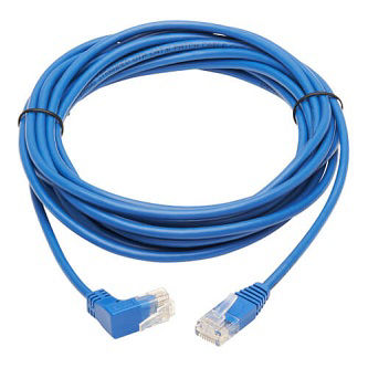 Cat6 Cable (RJ45 Rt-Ang Up M/M),Blue,15'