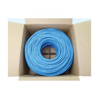 CAT6 Gigabit Bulk Solid PVC Cable Blue