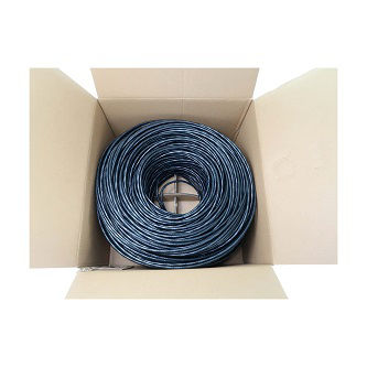 CAT6A BULK CABLE BLACK 1000FT