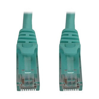 CAT6A ETHERNET CABLE AQUA 6IN
