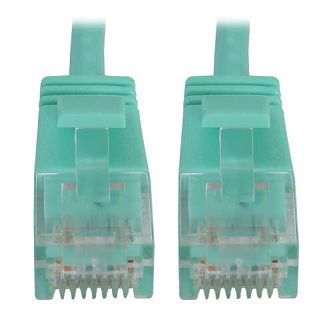 CAT6A ETHERNET CABLE AQUA 1FT