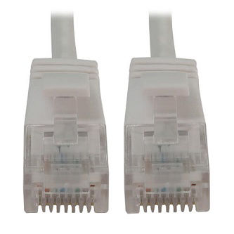 CAT6A ETHERNET CAB WHITE 1FT