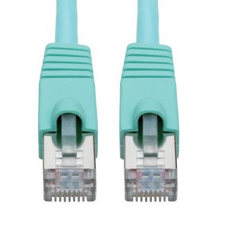 Cat6a Ethernet 10G Aqua 8ft