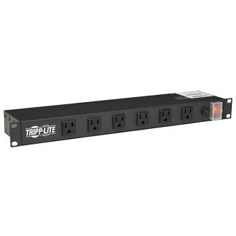 1U Rack-Mount Power Strip, 120V, 15A