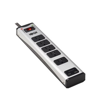 5-Outlet Surge Protector with 1 USB-A