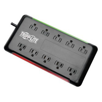 10-Outlet Surge Protector with Swivel Li