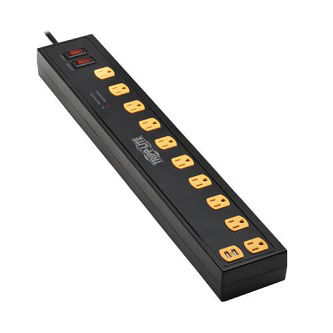 10-Outlet Surge Protector with Swivel Li