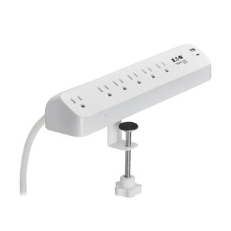 TRIPP 6-OUT SURGE USB 900J CLAMP 6FT