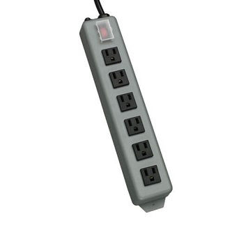 Indstrl. Power Strip,6-Outlet,15 ft.Cord